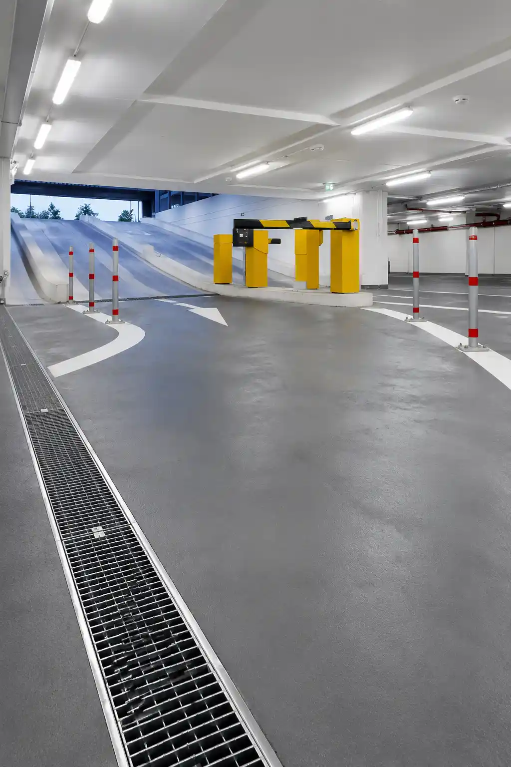 Concrete Parking Areas Planned for Vehicles, Access, and Drainage