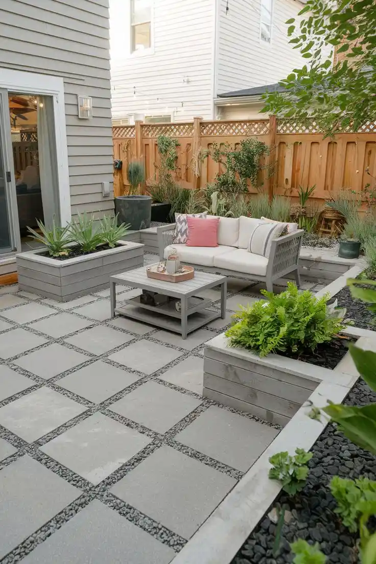 Concrete Patios for Backyards, Side Yards, and Outdoor Living Areas