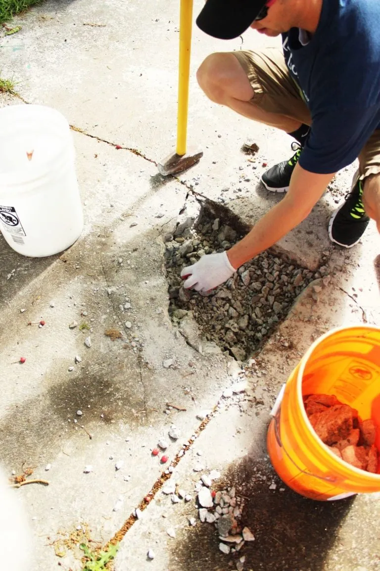 Concrete Removal Before New Work Begins