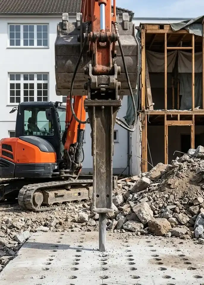 Demolition Before ADA Concrete Replacement.