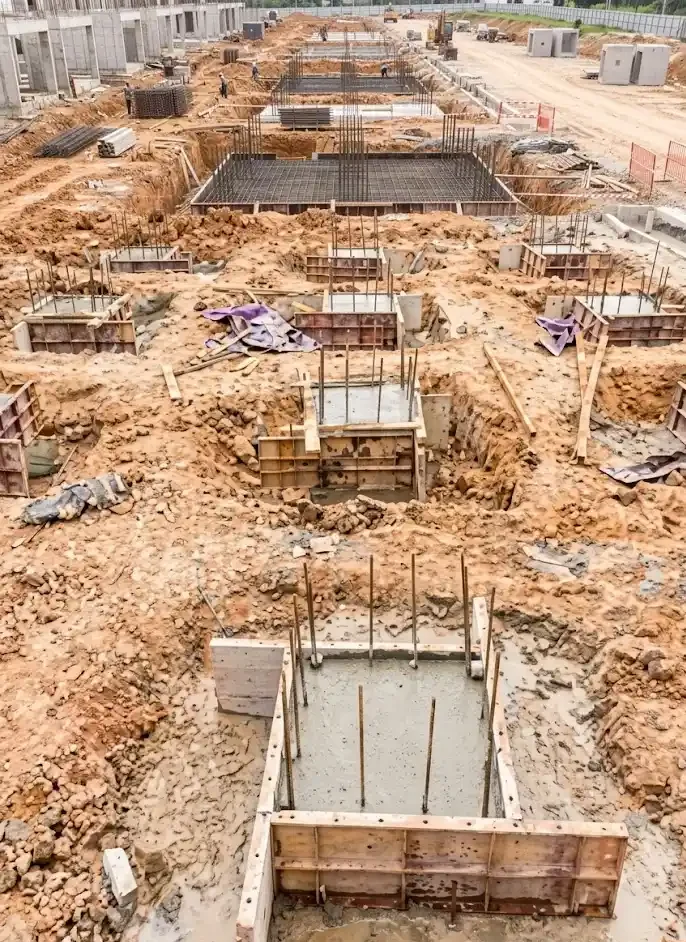 Foundation and Structural Concrete for Orange County Property Types.