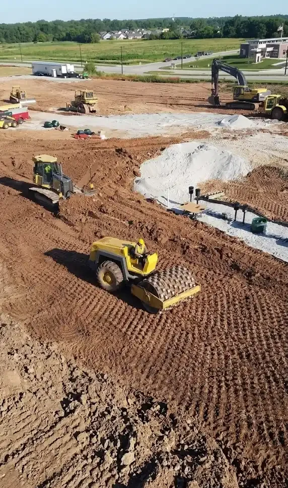 Grading That Prepares the Site Before Concrete Work.