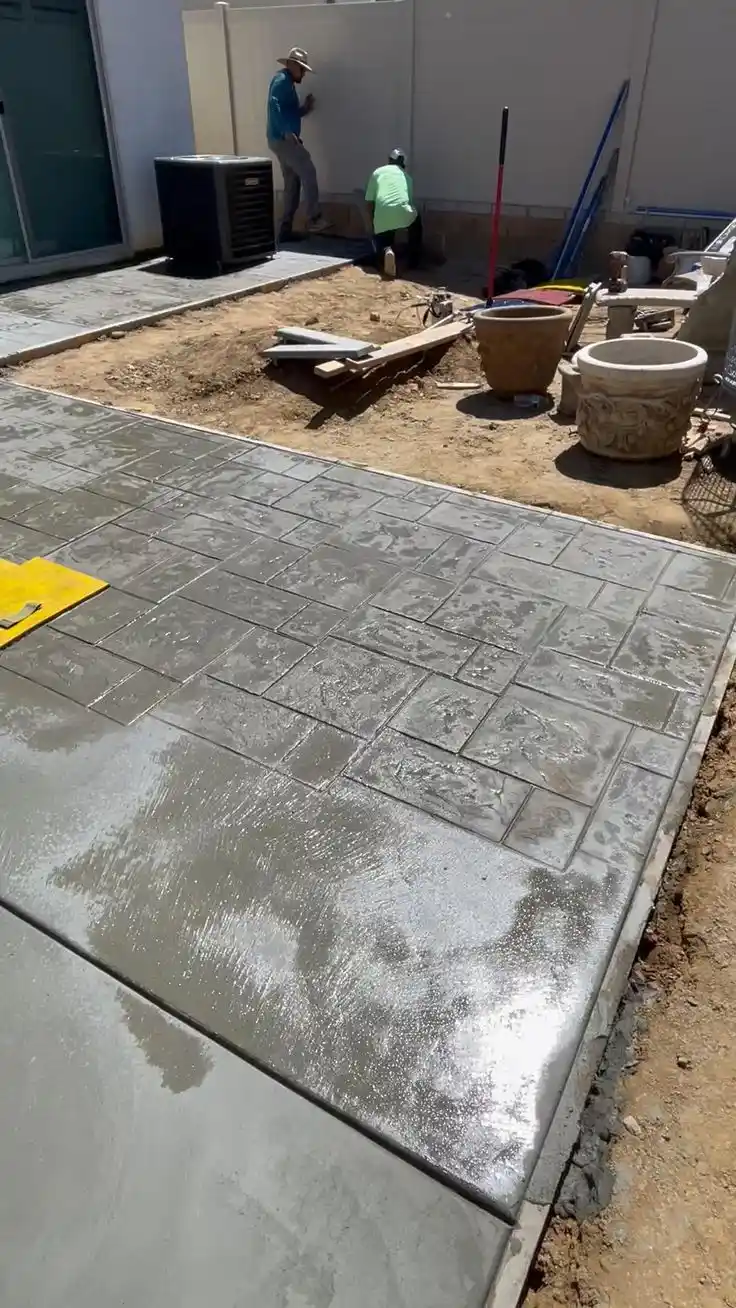 Orange Concrete Service Area