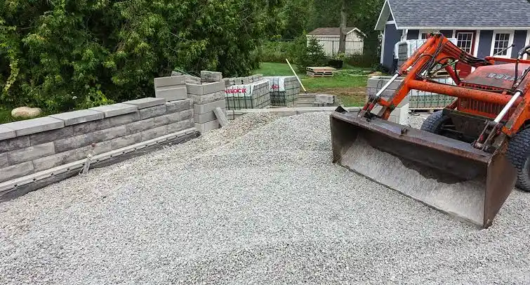Base Preparation Before Stone Installation.