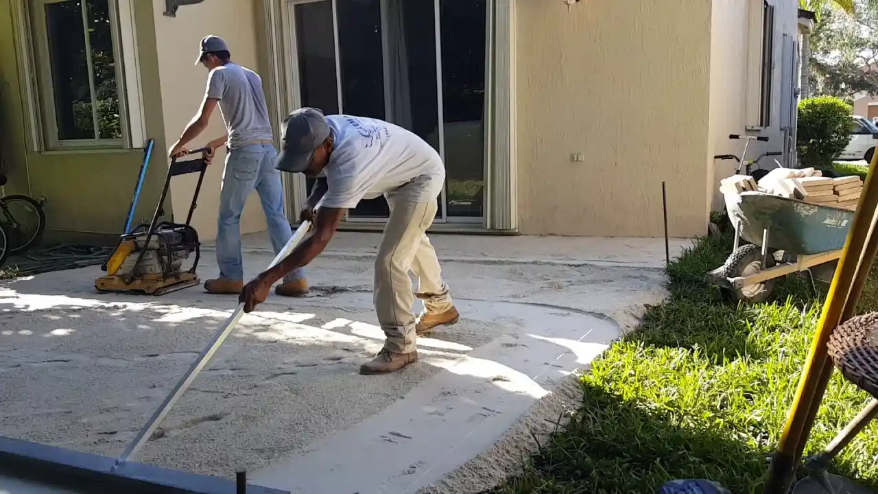 Demolition Before Paver Installation