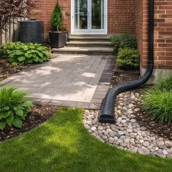 Drainage Around Masonry Walls.
