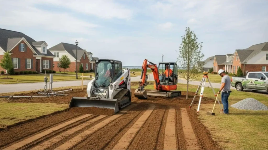 Grading Services for Garden Grove Properties.