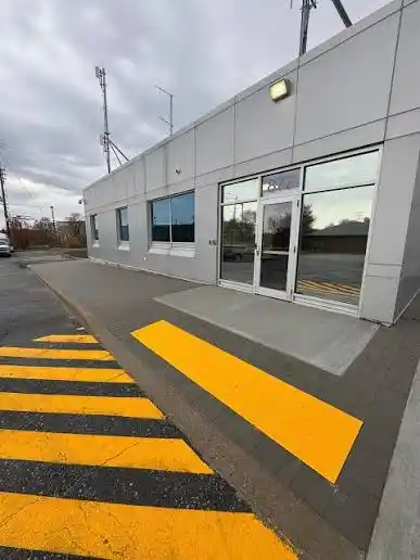 Parking Access and Concrete Transitions.