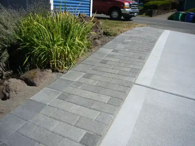 Paver Borders and Driveway Connections