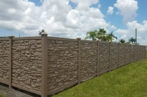 Vinyl Fencing & Stone Work